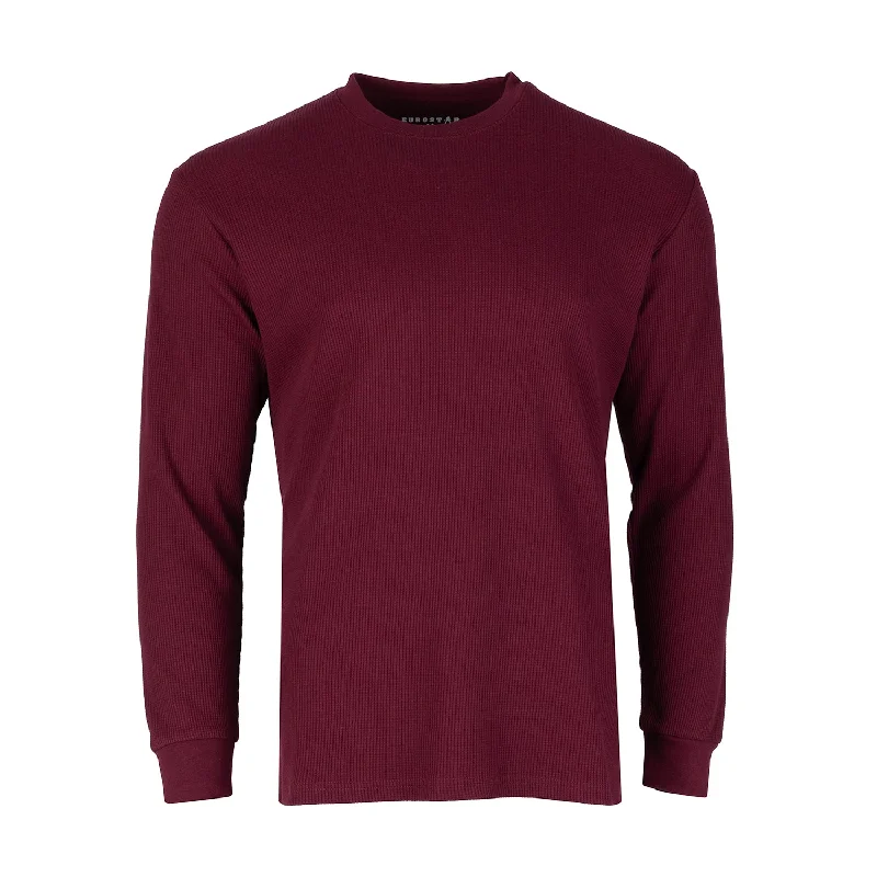 Long Sleeve Solid Thermal - Mens Trendy Men's Bucket