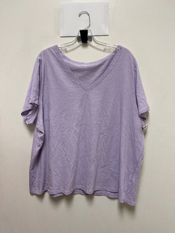 Top Short Sleeve By Old Navy In Purple, Size: 2x Sharp Men's Italian