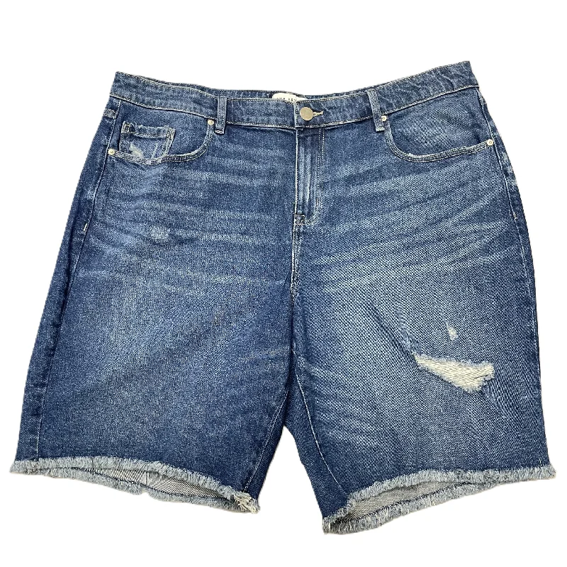 Blue Denim Shorts By Lane Bryant, Size: 18 Casual Men's Short