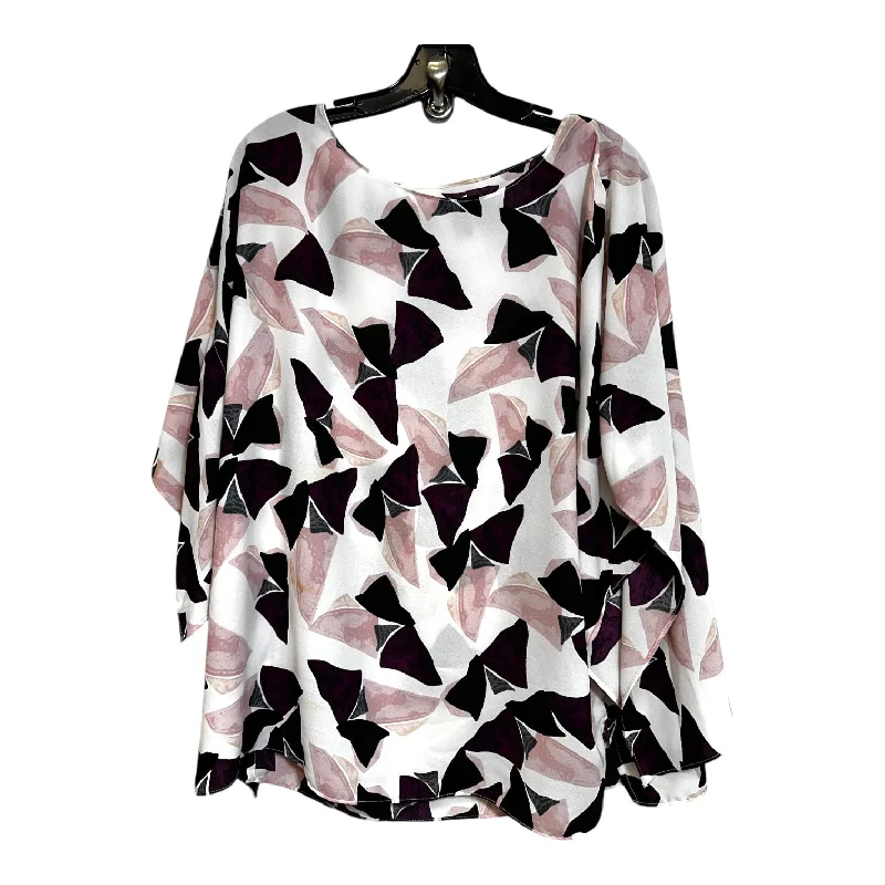 Top Long Sleeve By Alfani O In Floral, Size: 14 Edgy Men's Punk