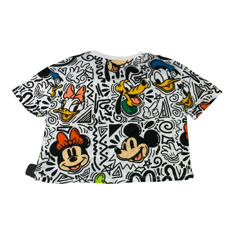Top Short Sleeve By Disney Store In Black & White, Size: S Street