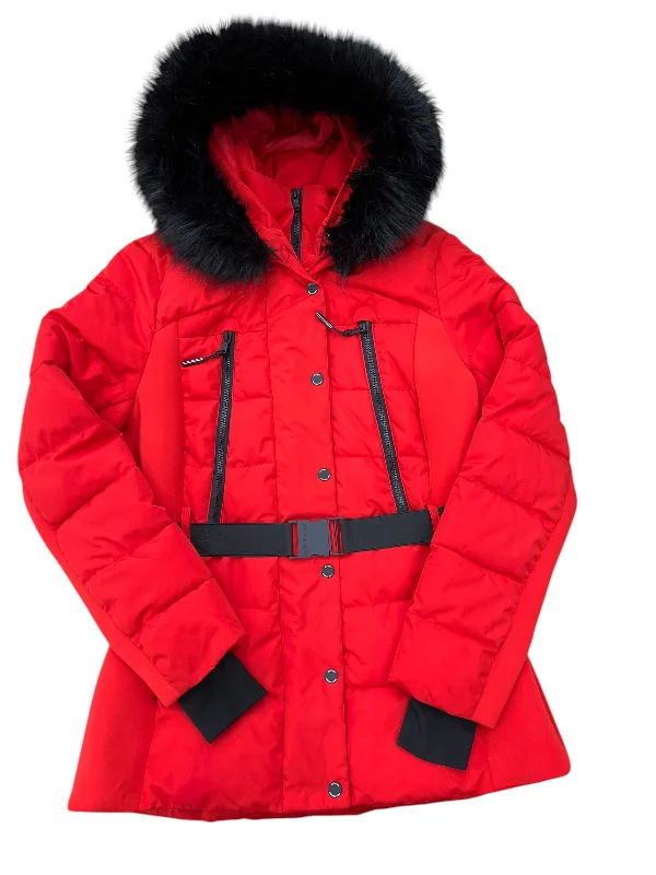 Coat Puffer & Quilted By Michael By Michael Kors In Red, Size: M Lumberjack