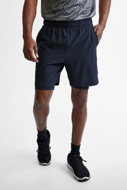 Short 2-en-1 extensible 4 sens - Homme Rugged Men's Outdoor 