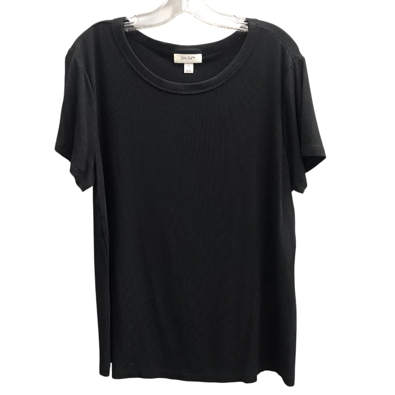 Top Ss Basic By On 34th In Black, Size:1X Masculine Men's Thick
