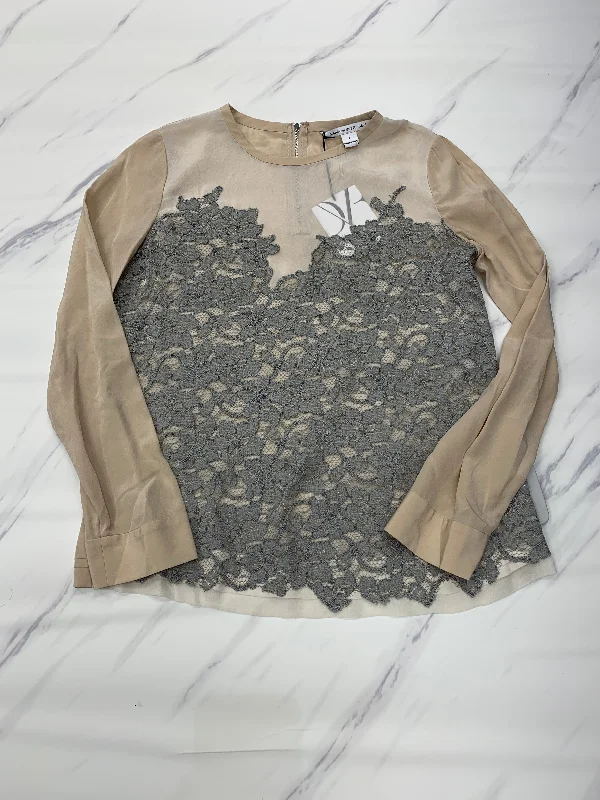 Top Long Sleeve Designer By Diane Von Furstenberg  Size: 6 Bold Men's Animal