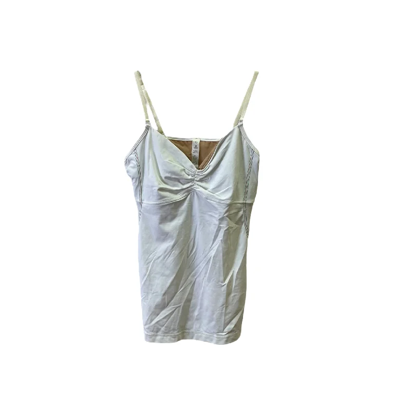 White Athletic Tank Top By Lululemon, Size: M Sporty Men's Athleisure 