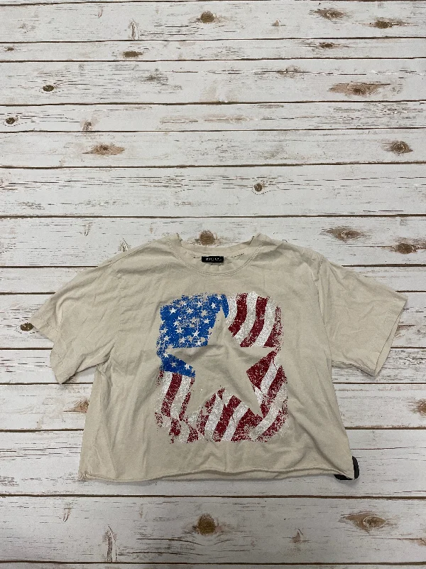 Top Short Sleeve Basic By Cme In Cream, Size: M Modern Men's 