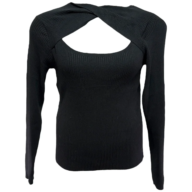 Top Long Sleeve By Zeagoo In Black, Size: L Lumberjack