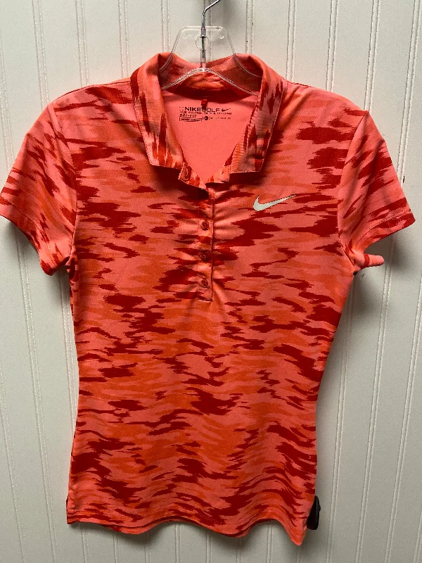 Athletic Top Short Sleeve By Nike In Pink, Size: Xs Preppy Men's College