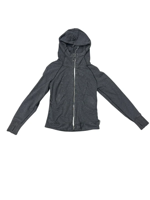 Athletic Jacket By Lululemon In Grey, Size: M Traditional Men's Wool