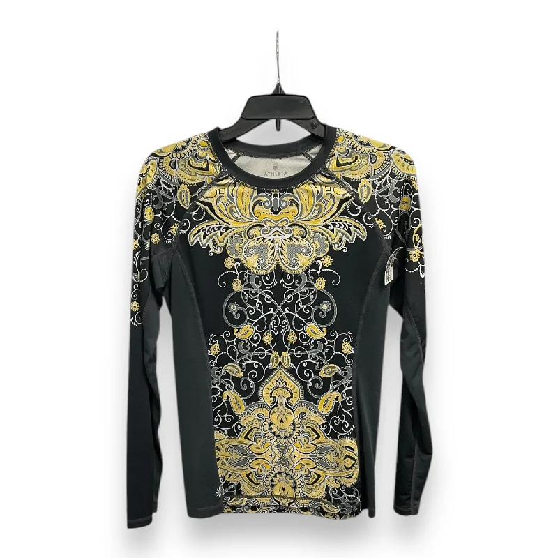 Athletic Top Long Sleeve Crewneck By Athleta In Multi-colored, Size: Xs Dynamic Men's Moto Athletic Top Long Sleeve Crewneck By Athleta In Multi-colored, Size: Xs Dynamic Men's Moto