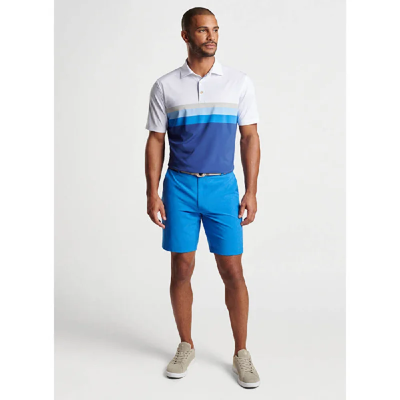 Peter Millar 9-Inch Shackleford Performance Hybrid Shorts - Mako Blue Elegant Men's Cashmere