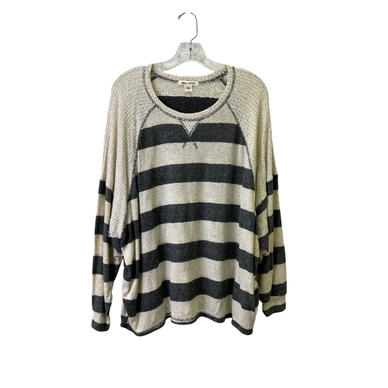 Top Ls By Billabong In Grey & Tan, Size:Xl Elegant Men's Cashmere