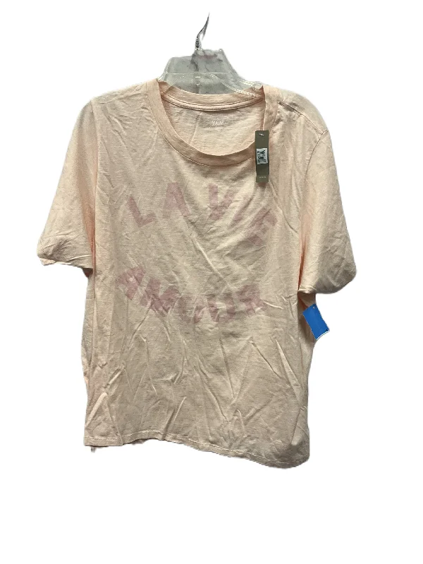 Top Short Sleeve Basic By J. Crew In Pink, Size: 3x Bold Men's Statement