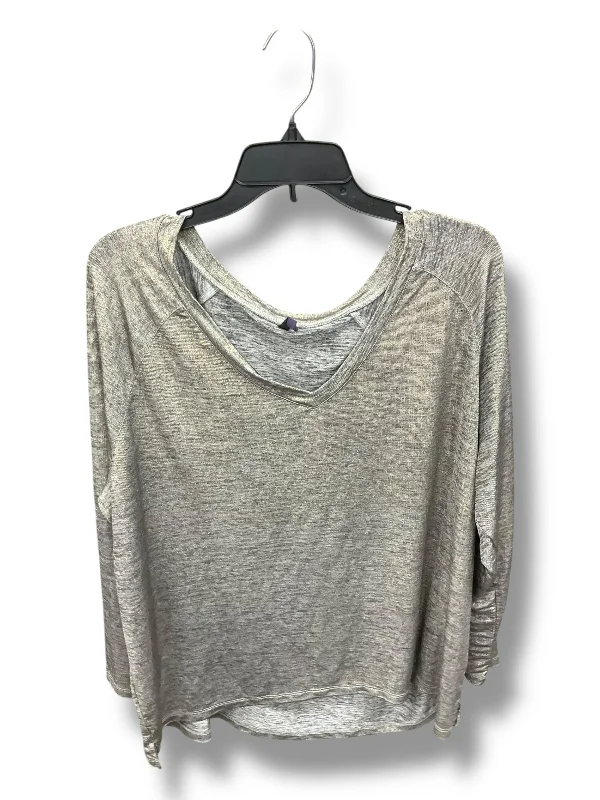 Top Long Sleeve By Not Your Daughters Jeans In Gold & Silver, Size: 1x Sophisticated Men's French