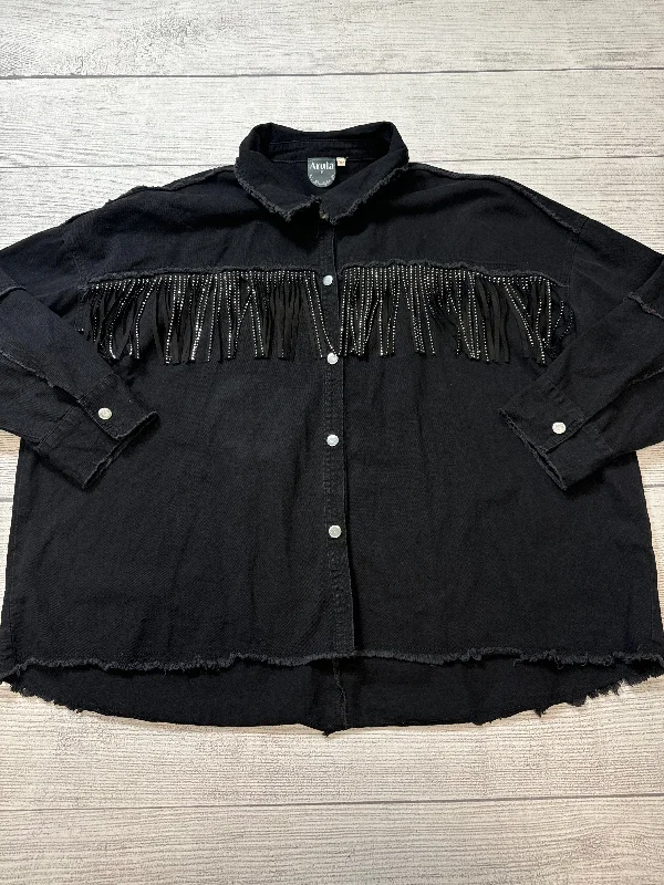 Jacket Denim By Altard State In Black, Size: 2x Rugged Men's Outdoor 