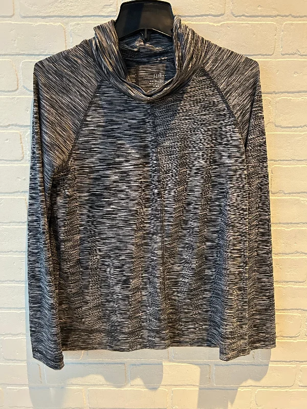 Athletic Top Long Sleeve Crewneck By J. Jill In Black & White, Size: S Modern Men's Tech