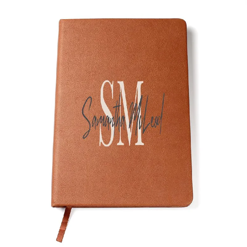 Personalised Name and Initial Journal Dynamic Men's Moto