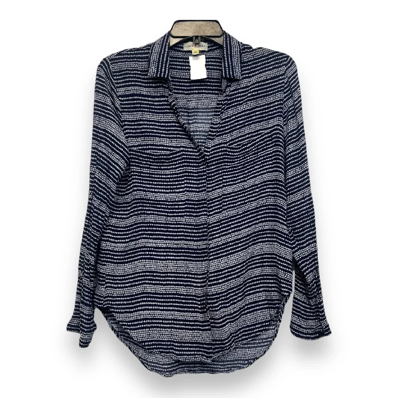 Top Long Sleeve By Cloth And Stone In Navy, Size: S Luxurious Men's High