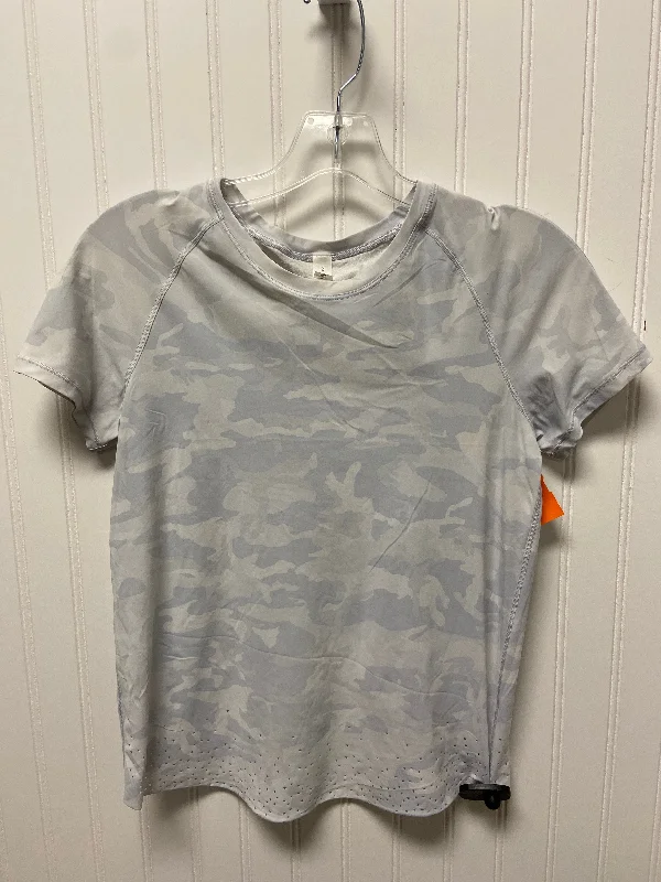 Athletic Top Short Sleeve By Lululemon In Camouflage Print, Size: Xs Masculine Men's 