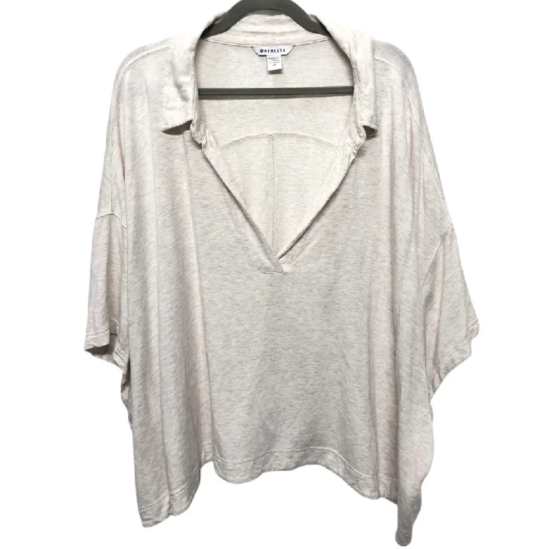 Top Ss By Athleta In Beige, Size:2X Refined Men's Hand