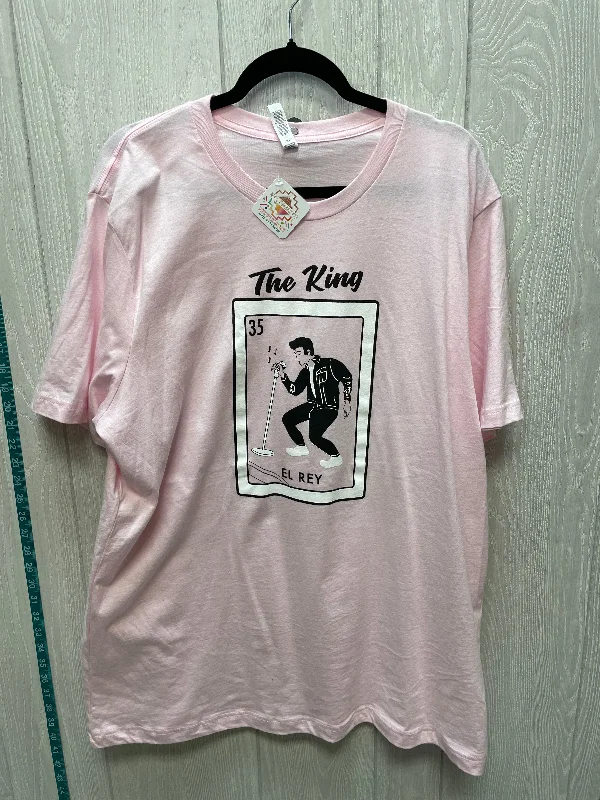 Top Short Sleeve Basic By Bella Canvas In Pink & Purple, Size: 2x Tough Men's Military