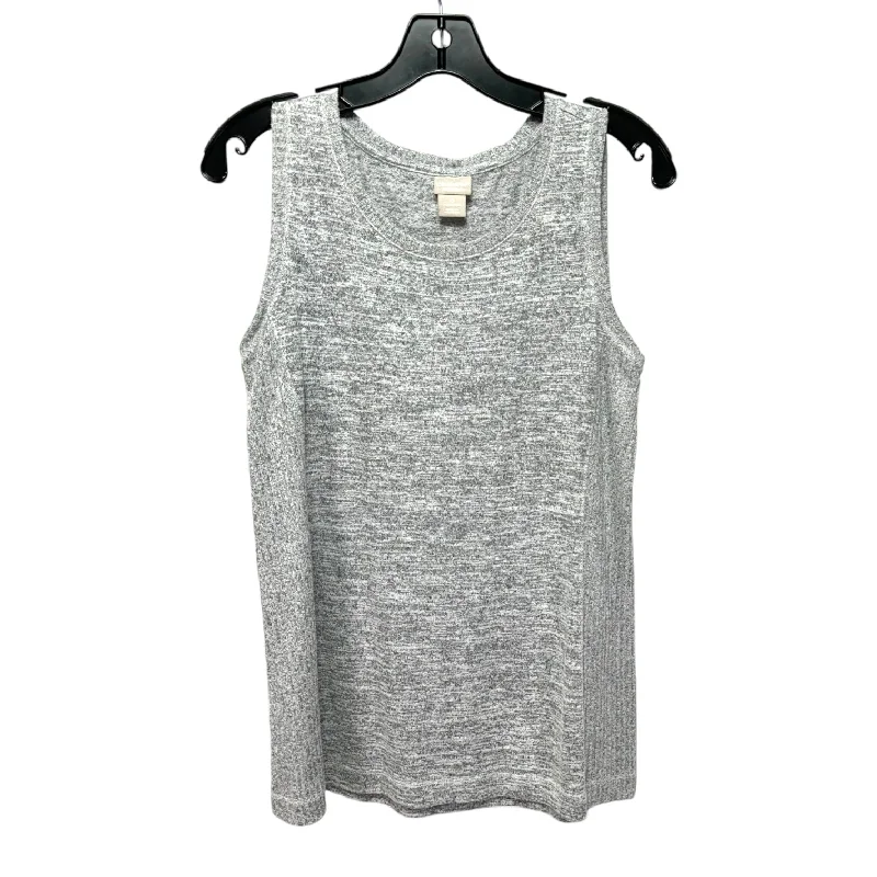 Top Sleeveless By Chicos In Grey, Size: S Organic