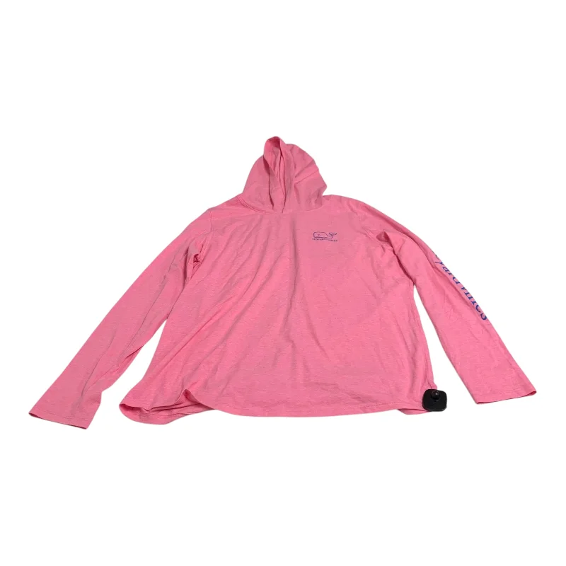 Top Long Sleeve By Vineyard Vines In Pink, Size: Xl Streetwear Style