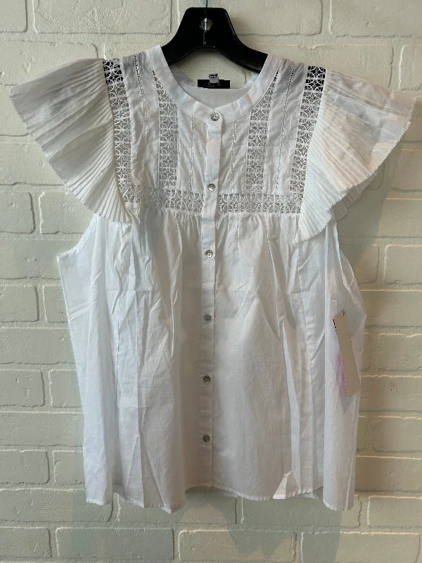 Top Short Sleeve By Rails In White, Size: Xl Organic