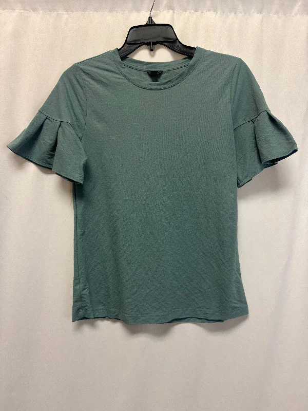 Top Short Sleeve By Ann Taylor In Blue, Size: Xs Trendy Men's Bucket