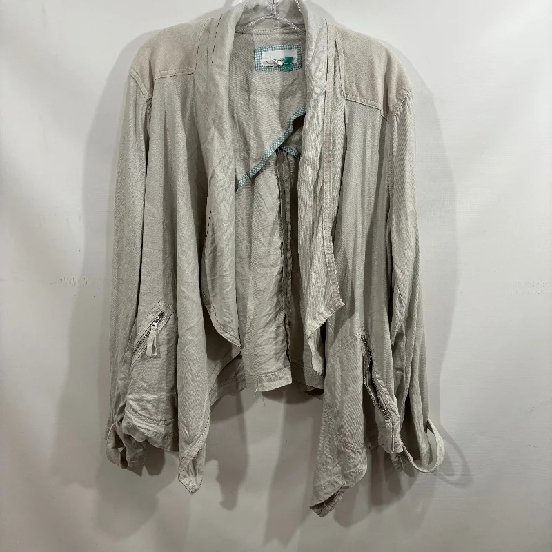 Jacket Other By Anthropologie In Grey, Size: 2x Modern Men's Geometric