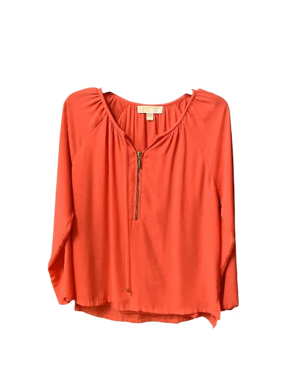 Top Long Sleeve Designer By Michael By Michael Kors  Size: 2 Sleek Men's Contemporary 