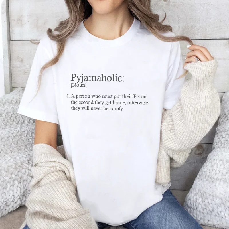 Pyjamaholic Definition T-shirt Trendy Men's Scandinavian
