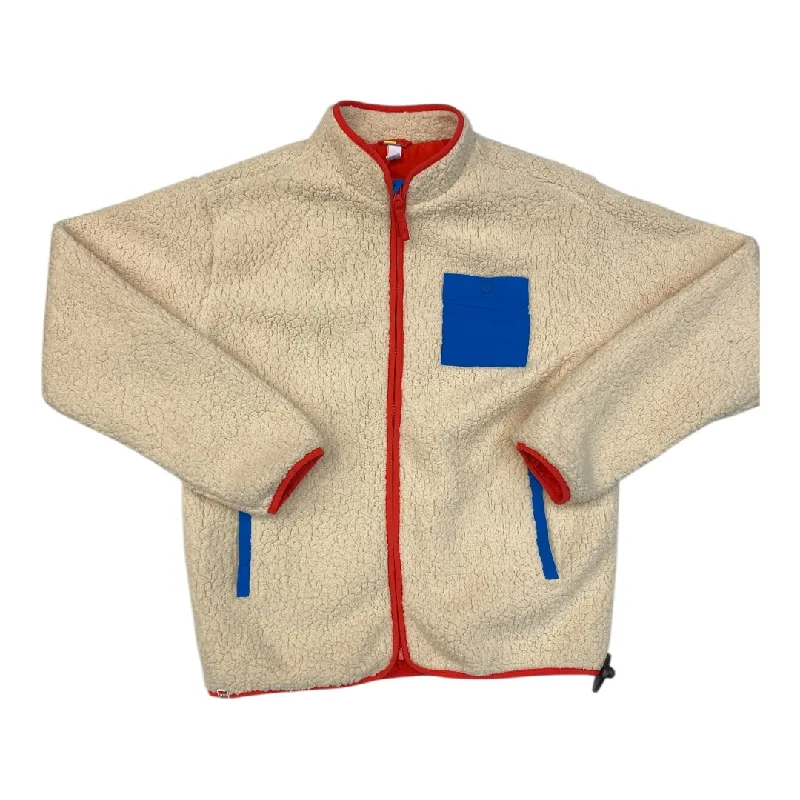 Jacket Fleece By Target In Cream, Size: 1x Business