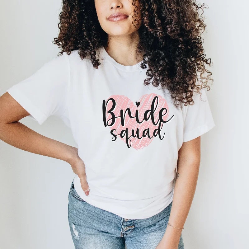 Bride Squad Heart Matching T-Shirts Dynamic Men's Moto
