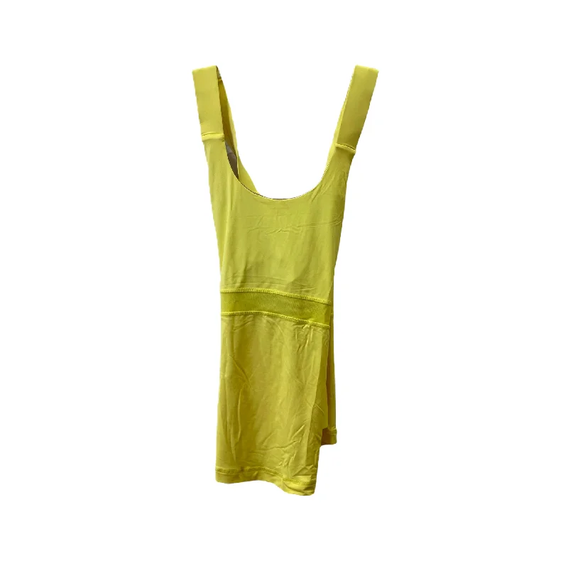 Yellow Athletic Tank Top By Lululemon, Size: M Gym