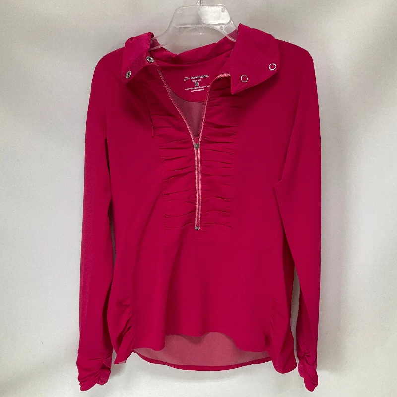 Athletic Top Long Sleeve Collar By Brooks In Pink, Size: L Street