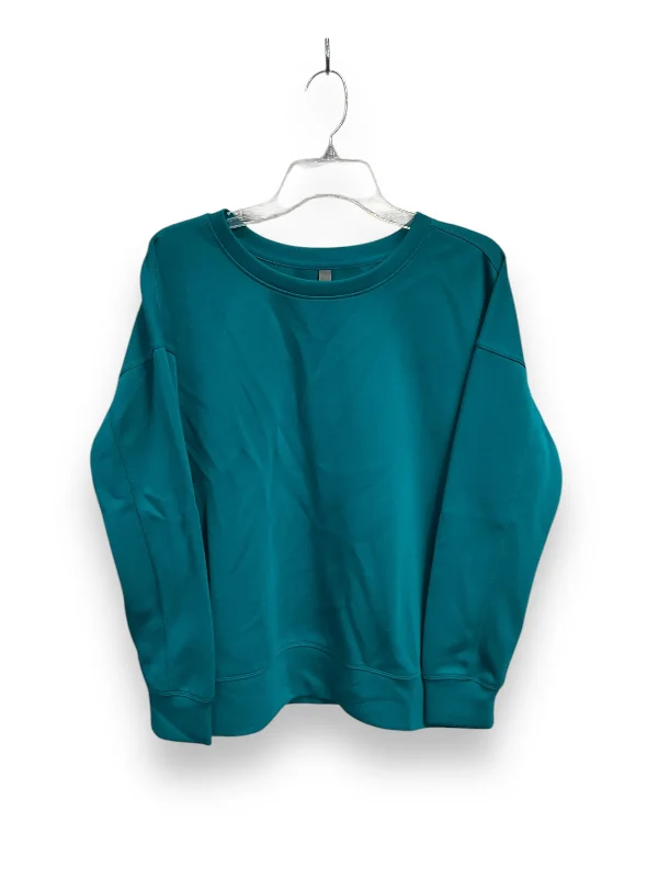 Athletic Top Long Sleeve Crewneck By Mondetta In Aqua, Size: L Youthful Men's Anime