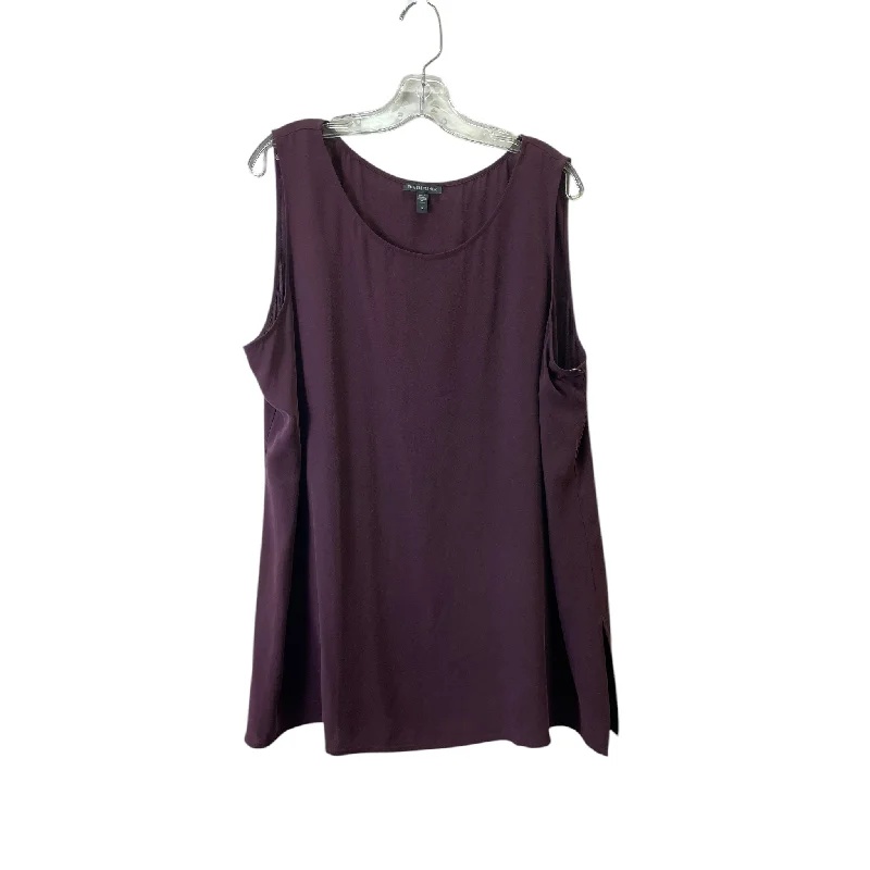 Top Ss By Eileen Fisher In Purple, Size:1X Dynamic Men's Glow