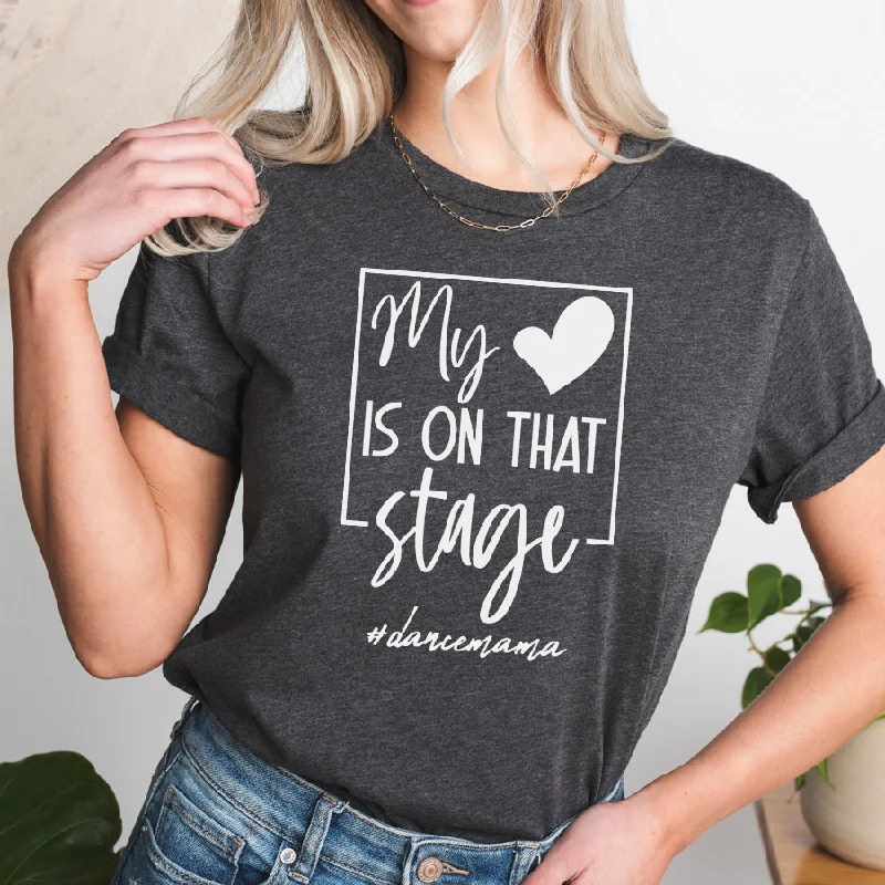 My Heart On Stage Dance Mama T-Shirt Sporty Men's Tennis