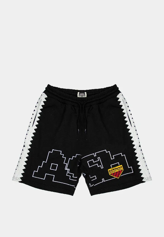 Ashluxe Digital Logo Sweatshort Black Vacation