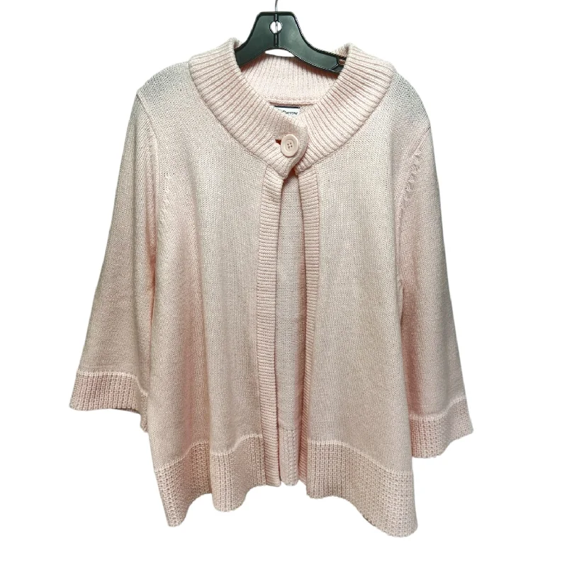Sweater Cardigan By Croft And Barrow In Pink, Size: 1x Cozy Men's Sherpa