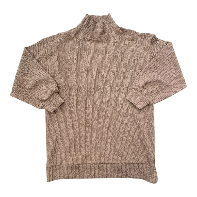 Athletic Top Long Sleeve Collar By New Balance In Mauve, Size: S Dapper Men's Bow