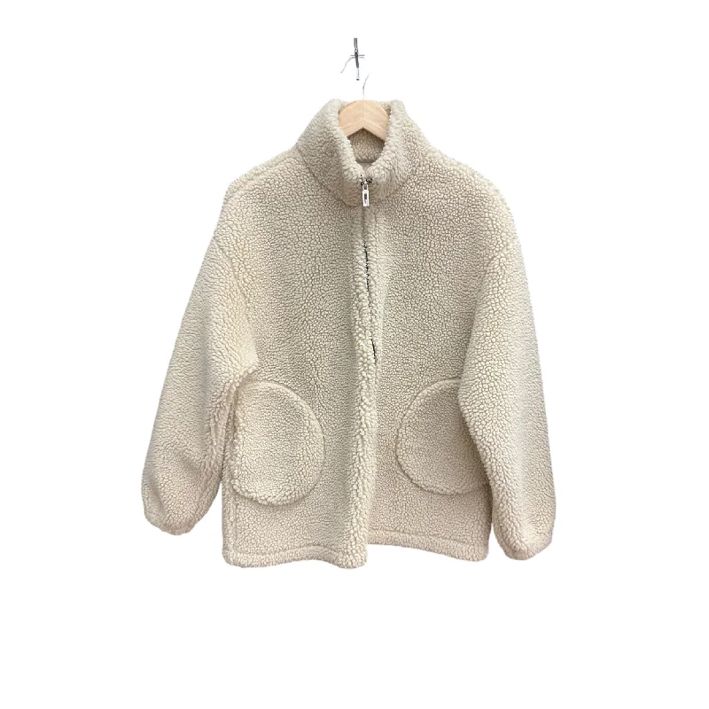 Jacket Faux Fur & Sherpa By Cme In Beige, Size: Xl Hip Men's Urban