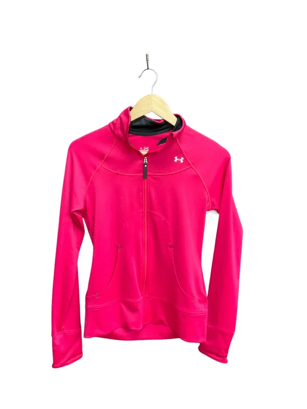 Athletic Jacket By Under Armour In Hot Pink, Size: Xs Monochromatic Office Style