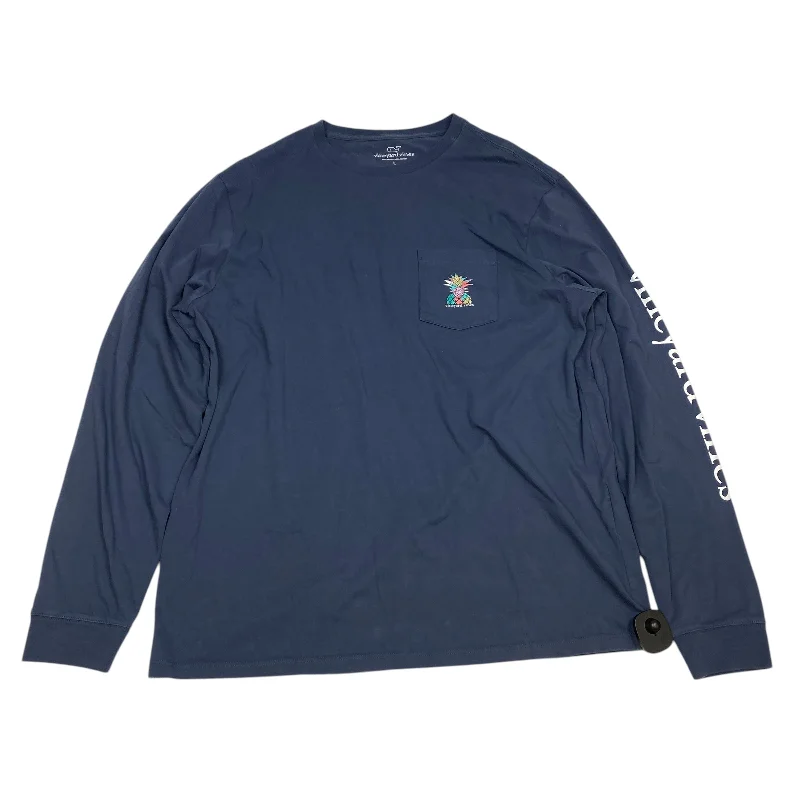 Top Long Sleeve Designer By Vineyard Vines In Blue, Size: L Refined Men's Classic 