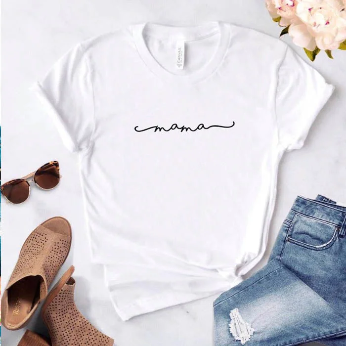 Mama Script Retro Tee (MRK X) Unique Men's Patch
