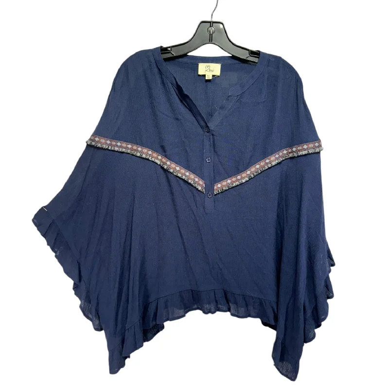 Top Long Sleeve By Love In Blue, Size: M Cclassic Men's Tweed