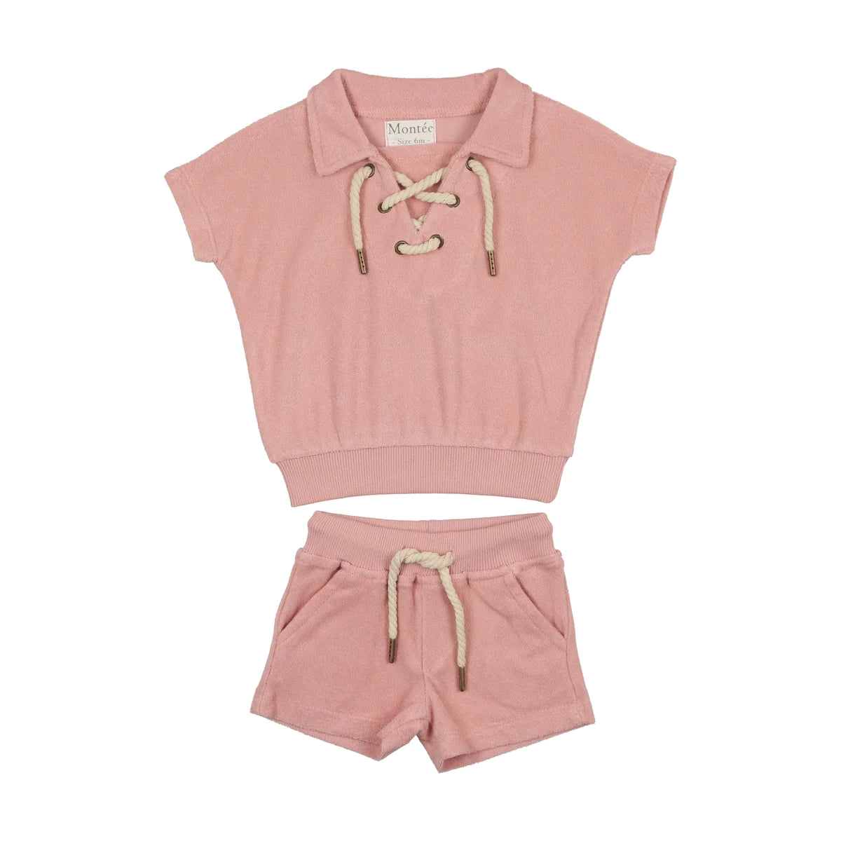 Mauve Terry Short Set Adventure