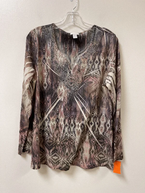 Top Long Sleeve By Chicos  Size: L Earthy Men's Hemp